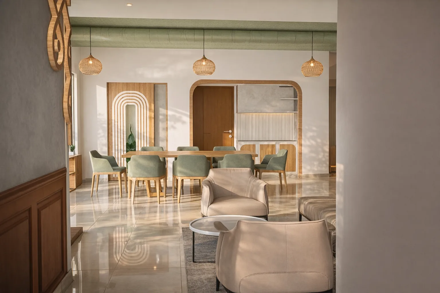 Dining room designed by Spazedo