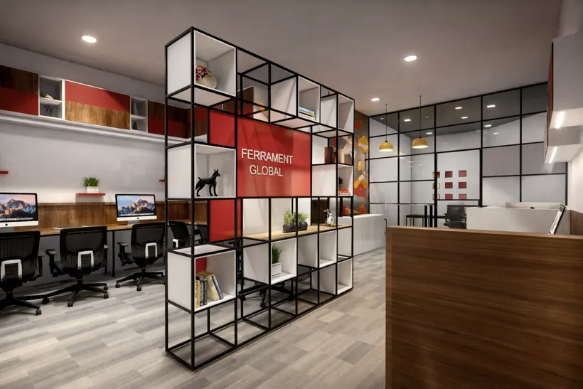Ferament Global, corporate office interior designed by Spazedo