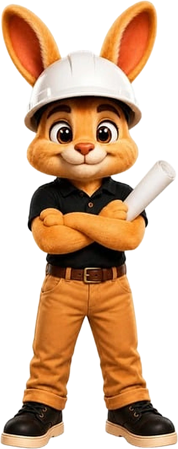 Dooie, the Spazedo rabbit mascot